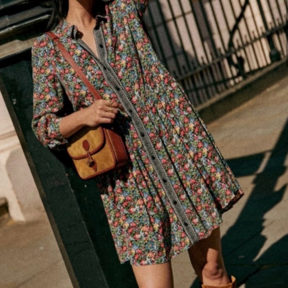 Sezane Leana dress California print size 38
